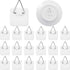 Sawysine 40 Pack Invisible Adhesive Plate Hanger - Vertical Plate Holders for Pictures Wall Art Decor Supplies