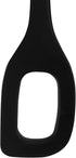 Lurch Germany 11 Inches Silicone Cooking Spoon with Hole, Heat Resistant Risotto Kitchen Tool - Black