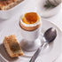 vibedor 4 Pcs Ceramic Egg Stand Holders, Porcelain Egg Holders White Egg Cups for Soft Boiled Eggs in Kitchen