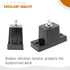 Mini Split Wall Mounting Bracket 4 Pack, Rubber Vibration Isolator for Air Conditioner, Shock Absorbing Pads