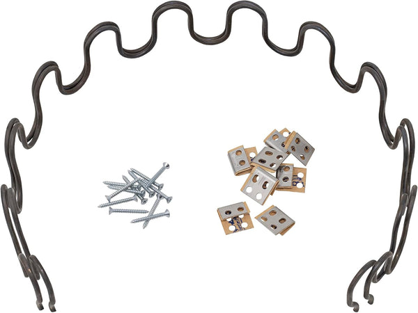 House2Home 18" Sofa Upholstery Spring Replacement, 2pk Repair Kit for Furniture Chair Couch, Includes Screws, Clips