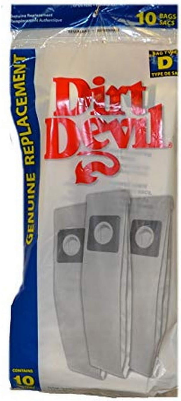 Royal Dirt Devil Paper Bag Type D - Soft Body Upright, 10 Pk, White