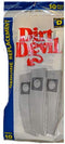 Royal Dirt Devil Paper Bag Type D - Soft Body Upright, 10 Pk, White