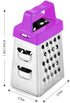 3pcs Pack 3 Mini Cheese Grater, Stainless Steel Small Box Graters for Kitchen Slicer for Garlic Ginger Vegetable