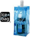 Franmara 9030 Clear 9-5/8" Wine Cooler Bag, 9-5/8” high X 4-5/8” wide X 4” deep(gusset), Blue