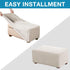 Flamingo P Stretch Fabric Ottoman Slipcovers Stretch Storage Ottoman Covers Foot Rest Sofa Slipcovers Furniture