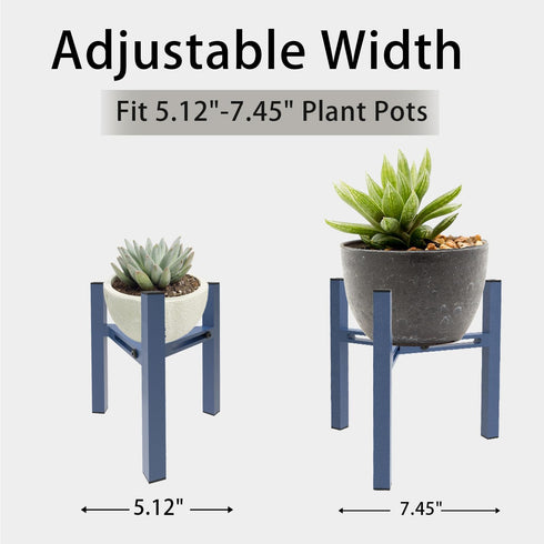 Drawinsage 5.1-7.45" Adjustable Desktop Plant Stand Indoor, Metal Plant Shelf Fits Pots for Succulents, Bonsai & Office