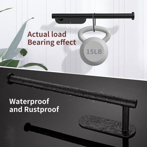 Under Cabinet Wall Mount Paper Towel Holder for Kitchen Towel, Self-Adhesive Bar, SUS304 Stainless Steel 13 inch