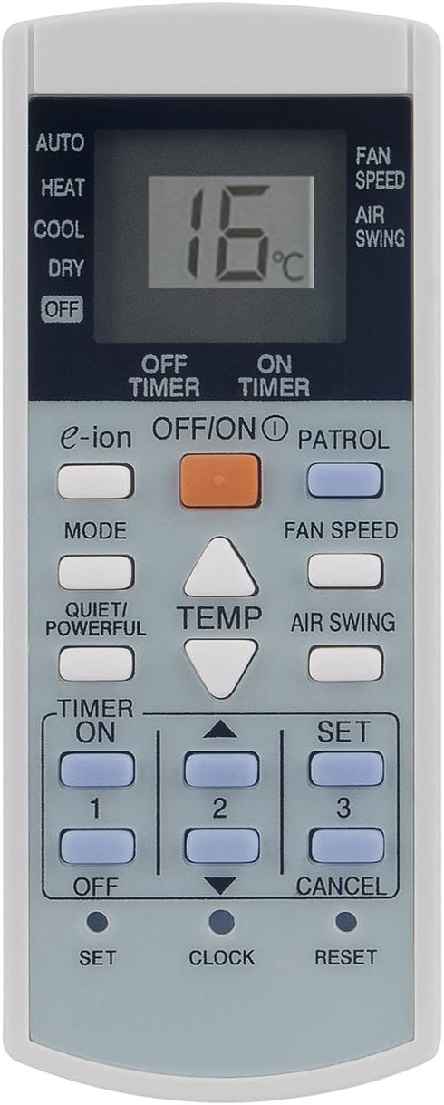PERFASCIN Remote Control Replacement for Panasonic Air Conditioner A75C2913 CS-E21EKU CS-E9EKU CU-E12E