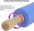Silicone Rolling Pin for Baking, Non-stick Dough Roller with Wooden Handle, Kitchen Accessories, Pastry Roller