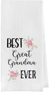 Great Grandma Gifts Towel, Waffle Weave Kitchen Dish Towel, Hand Towels, Tea Towels, Gifts for Great Grandma (16×24