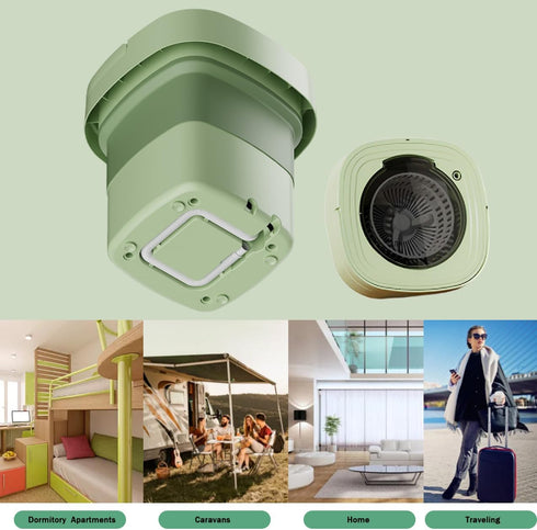 Updated Model Portable Washing Machine, Mini Foldable Washer 10L Capacity for Baby Clothes, Travel