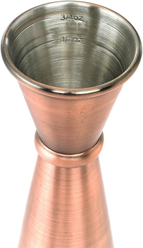 Barfly M37005ACP Japanese Style Jigger, 1 oz x 2 oz, Antique Copper Finish