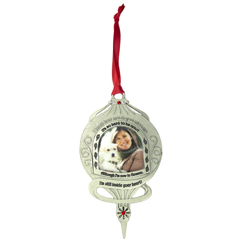 Memorial Photo Frame Ornament, Still Inside Your Heart, Christmas Memorial Ornaments, 1 1/5-Inch Photo