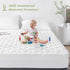 21" GRT Queen Mattress Protector Waterproof, Rayon from Bamboo, Cooling Quilted Fitted Mattress Pad, Noiseless