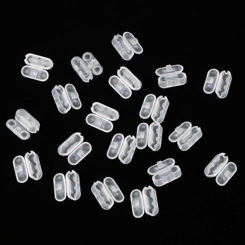 Chain Connectors, Clear Plastic Roller Shade Bead Chain Connector Replacement for Vertical Roman Blinds, Pack of 20