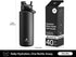 40 oz 2-in-1 24H, POWCAN Insulated Water Bottle with Straw and Spout Lid, Keep Cold Leak-Proof, BPA-Free, Double Wall