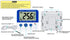 Fridge Freezer Thermometer Max/Min Memory LXSZRPH High & Low Temperature Alarms Settings with LED Indicator Digital Refrigeration Thermometer with Magnetic,Stander 2 Pack