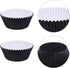 URATOT 100 Pieces Black Foil Metallic Cupcake Liners, Muffin Wrappers, Muffin Paper Cases, Foil Baking Cups