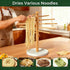 7 Pasta Drying Rack with Transfer Wand and Bars, noodle drying rack Easy to Transfer for Drying Pasta and Cooking