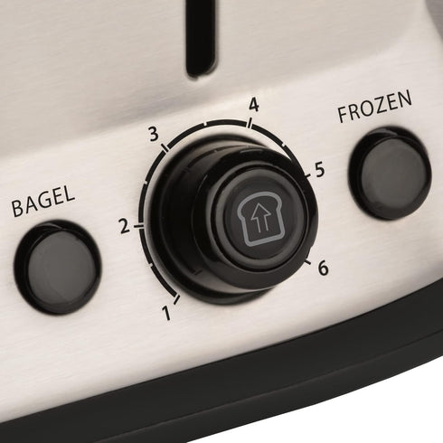 Toastmaster 2-Slice Cool Touch Toaster - Black with Stainless Accent