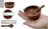 Set of 4 Small Round Acacia Wooden Bowls, 2¾ Inch with Spoons - Stackable Mixing Bowl Set