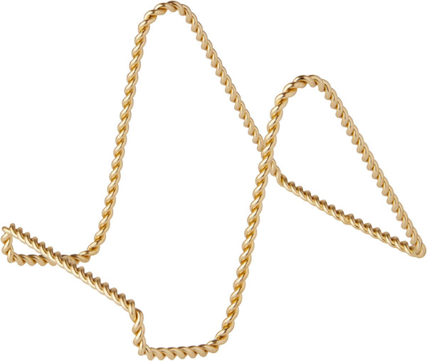 Bard's Twisted Gold-toned Wire Easel Stand, 4" H x 3.5" W x 5.5" D, Pack of 2