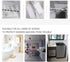 Waterproof Washing Machine Covers, Lightweight Solid Top Load Washer Dryer Cover, Silver Durable Protection