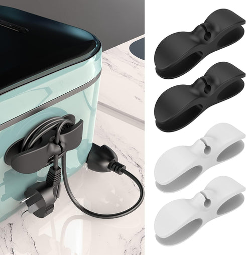 Nearockle Cord Organizer for Kitchen Appliances - Adhesive Cord Holder for Storage, Stick on Mixer, Blender, Coffee