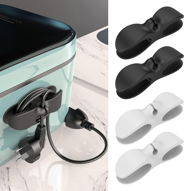 Nearockle Cord Organizer for Kitchen Appliances - Adhesive Cord Holder for Storage, Stick on Mixer, Blender, Coffee