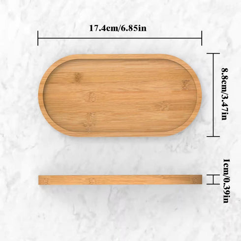 Bamboo soap Dispenser Tray, Bathroom Countertop Tray Kitchen Tray Bamboo Tray Sink Tray Dresser Jewelry Ring Dish, Comestic Holder Bathtub Organizer, Ideal for Jewelry, Cosmetics, and Small Items by Gttyowyin