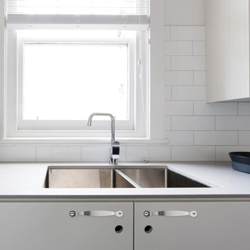 Cutting Board Handles Cabinet Pulls: 3pcs Stainless Steel Drawer Handles for Kitchen Butcher Board, Side Pulls