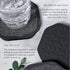Set 4 UMIRRO Black Coasters for Drinks for Tabletop Protection with Super Absorbent Felt Pad, Cool Cup mats for Wooden