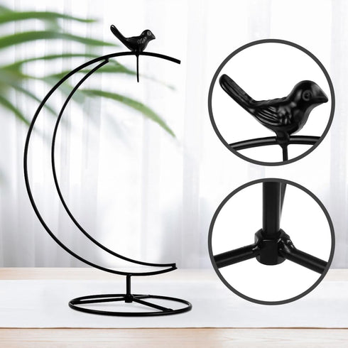 YY YEARCHY Ornament Display Stand, Metal Stand for Terrarium Air Plant, Iron Pothook for Hanging Glass Globe