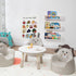 16 Inch Set 3, AZSKY Nursery Floating Shelves of White Wood Kids Wall Bookshelves & Book Organizer Ledge for Baby Room
