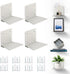Eapele Floating Book Shelves for Wall, Steel Constructed Hidden Bookshelf with Mounting