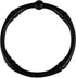 Shower Curtain Hooks - Rustproof Decorative Metal Round Rings for Bathroom Shower Rod, 12 Pack (Black)