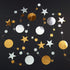 Decor365 Silver Gold Star Garland Decorations for Birthday, Baby Shower, Graduation, Christmas, New Year Eve