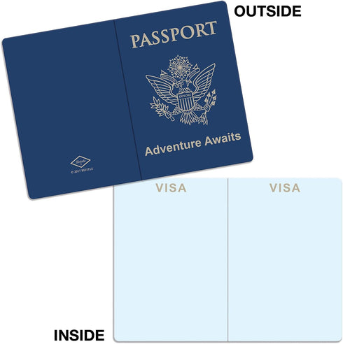 Beistle Set of 8 Around The World Passports, Global Adventure Travel Party Favors