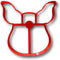 Pig Cookie Cutter, 2 Inch