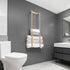 Towel Racks for Bathroom, NEWRAIN Stainless Steel Rolled Towel Storage Wall Mounted Bath Towel Holder for Folded Large