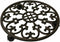 Comfy Hour 11.8" Heavy Duty Cast Iron Rolling Plant Stand, Large Circular