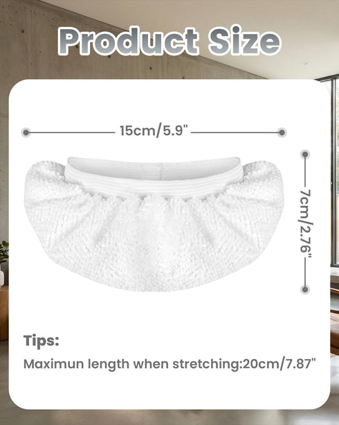 8 Pack Universal Microfiber Cloths for Handheld Steam Cleaner, Double-Layered Reusable & Washable Pads, Compatible