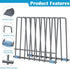 IDEATECH Reusable Silicone Bags Rack, Drying Rack for Storage Bags, Stainless Stand for Freezer Bags (Grey)