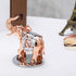 Matashi Elephant Ornament with Rose Gold and Silver Plated, Crystals Studded Tabletop Décor Gift for Mom