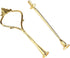Cake Cupcake Tray Stand Handle, 2-Tiers Crown-Gold Fruit Plate Hardware Fitting Holder