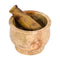 Heavy Duty Polished Hard Stone Mortar and Pestle, Natural Stone Grinder for Spices, Pastes, Herbs, Seasoning (Haldi)