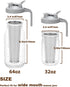 Cold Brew Coffee Filter with Pour Spout Lid for 32 OZ Mason Jar, 304 Stainless Steel Strainer for Iced Drinks