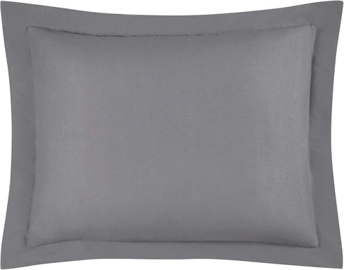 3-Piece Set 88 88 Inches Chezmoi Collection All Season Queen Comforter Gray, Soft Quilted Down Alernative Duvet Insert