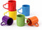 Pickmesh Colorful Ceramic Coffee Mug Set of 6, 10 oz Rainbow Enamel